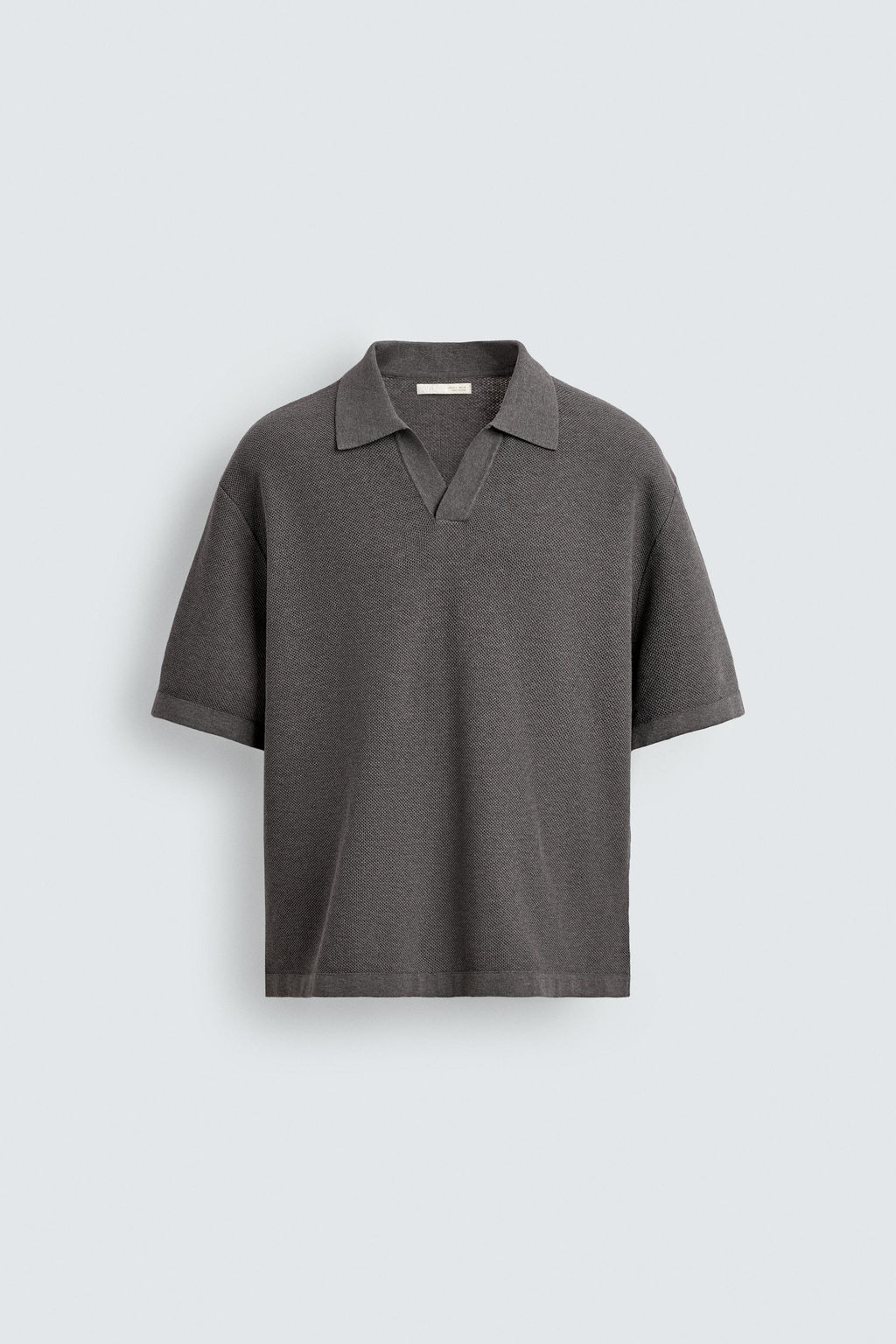 POLO PUNTO RELAXED FIT / Gris - Zara фото 7