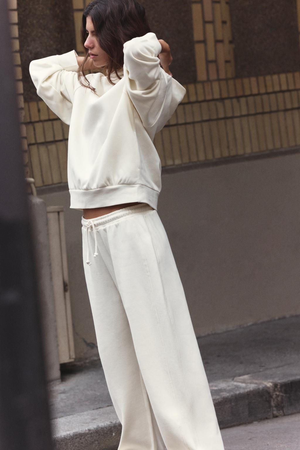 STRAIGHT PLUSH TROUSERS - Zara фото 15