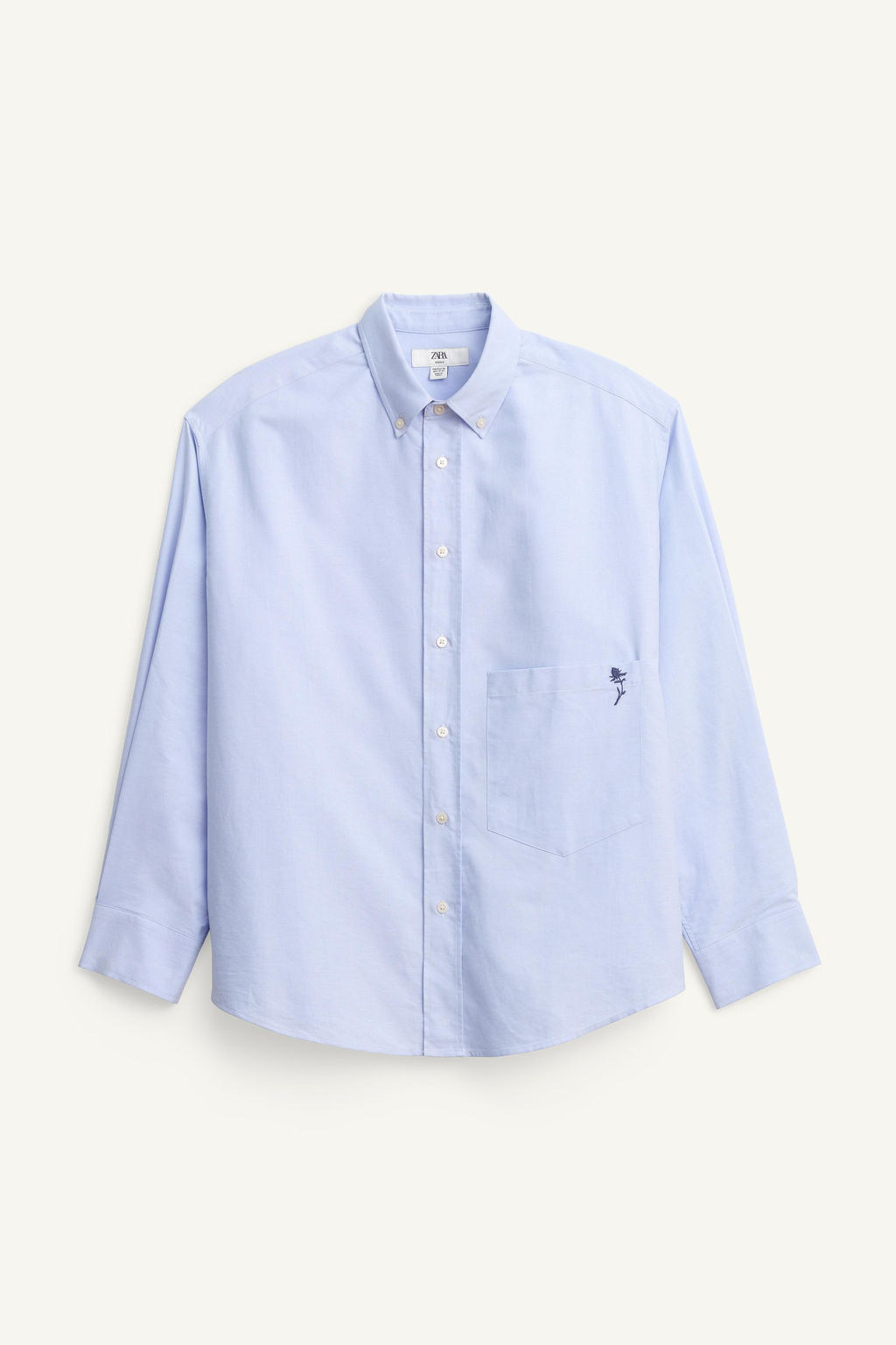 LIMITED EDITION EMBROIDERED OXFORD SHIRT - Zara фото 5