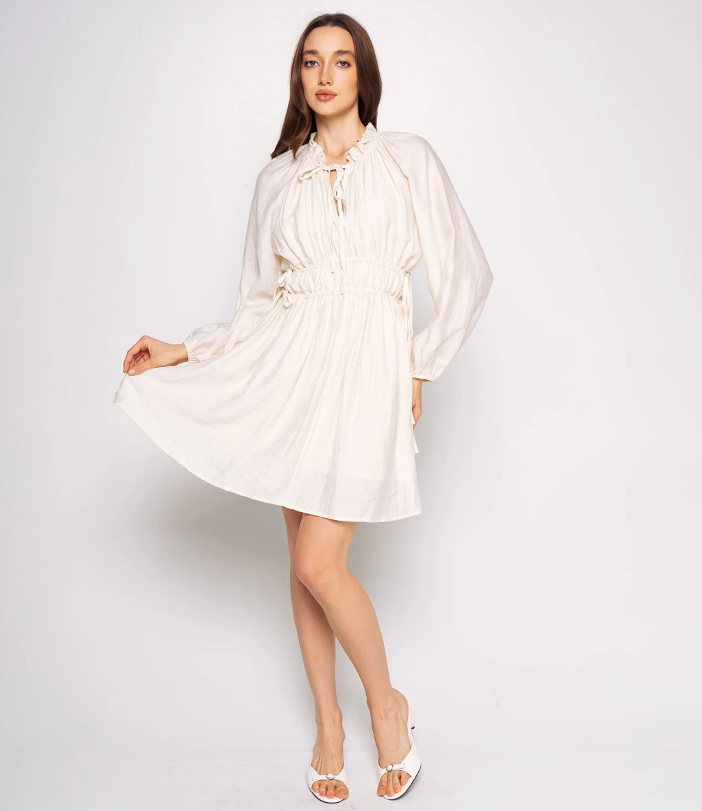 Платье #КТ1515, светло-бежевый - Dommod фото 4