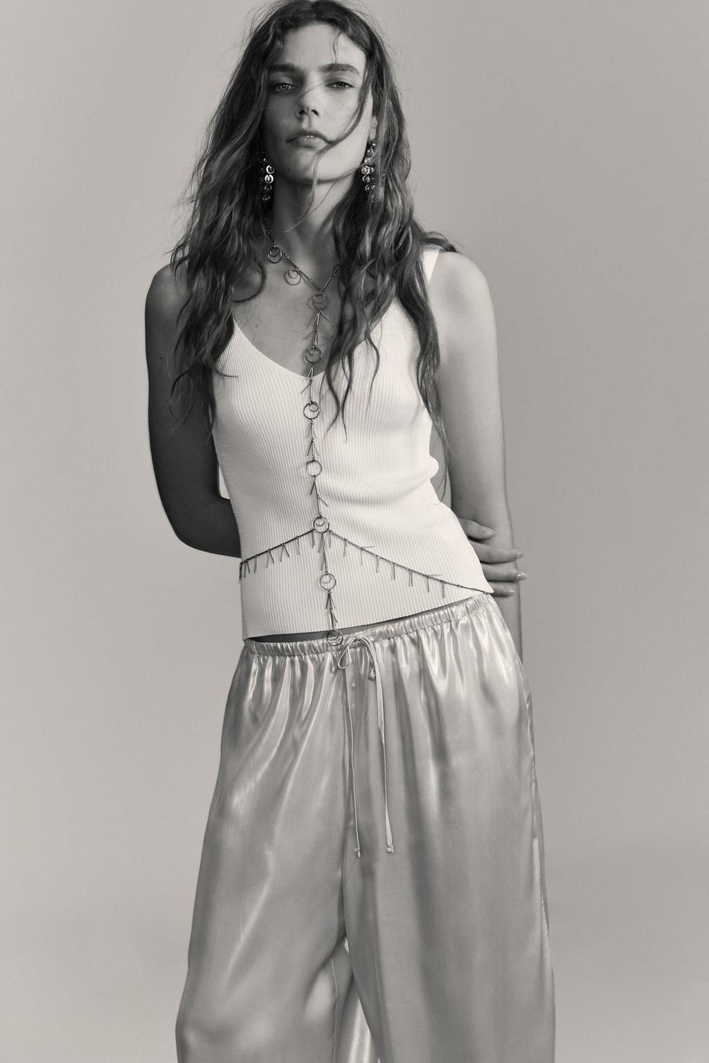 RIB KNIT TOP - Zara фото 8