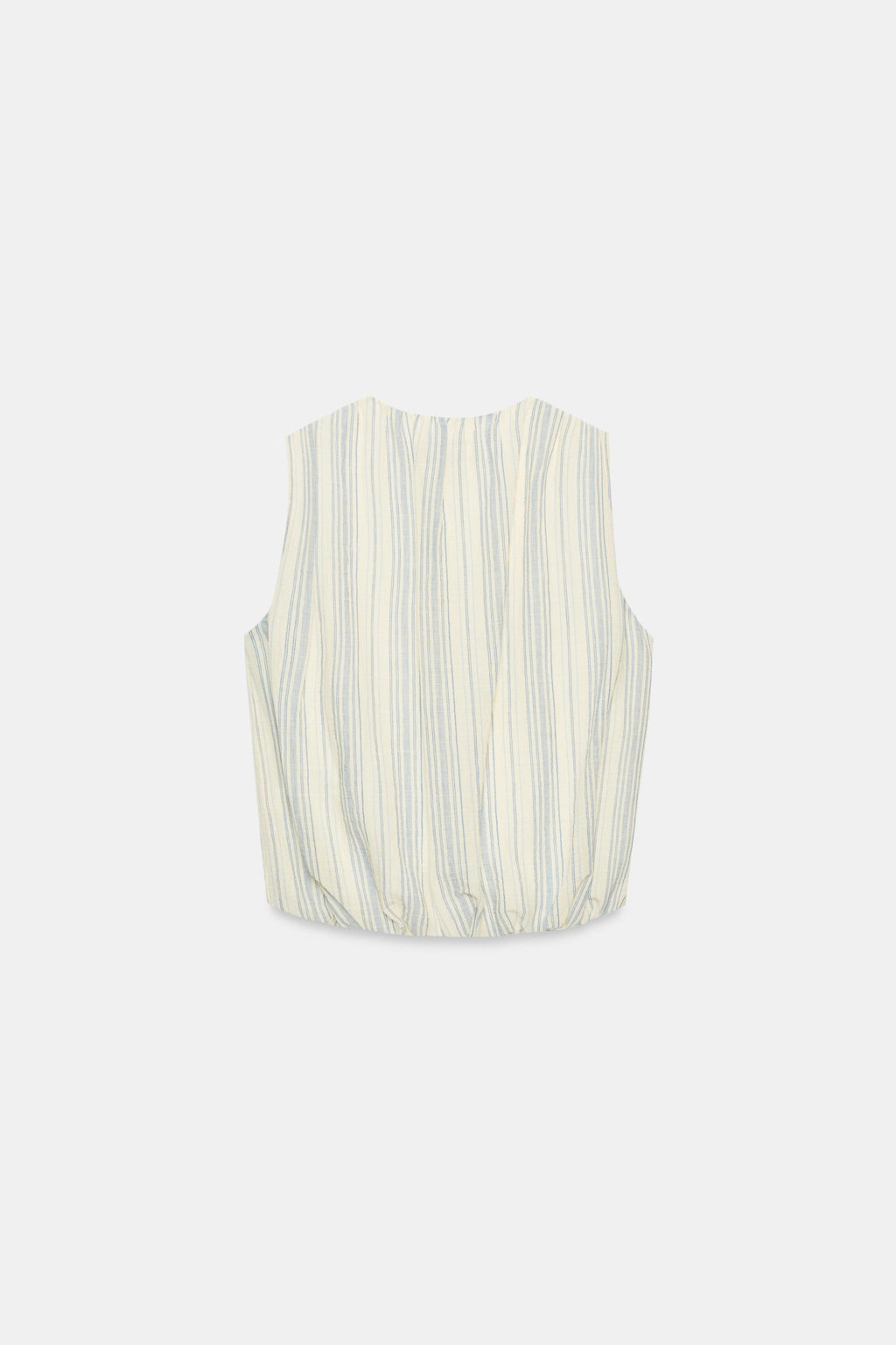 BLUSA RAYAS GLOBO / Crudo / Marino