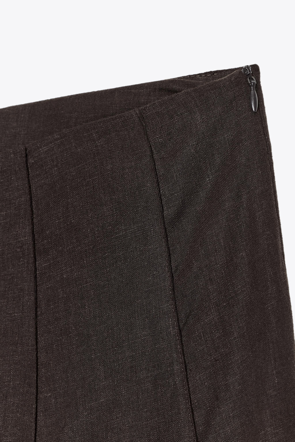 LINEN BLEND MIDI SKIRT - Zara фото 7