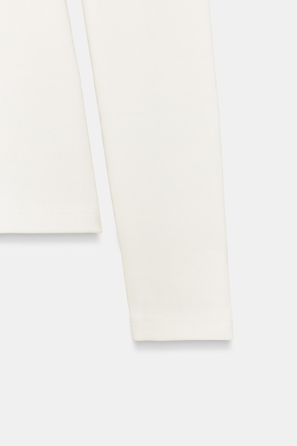 RIBBED LONG SLEEVE T-SHIRT - Zara фото 7