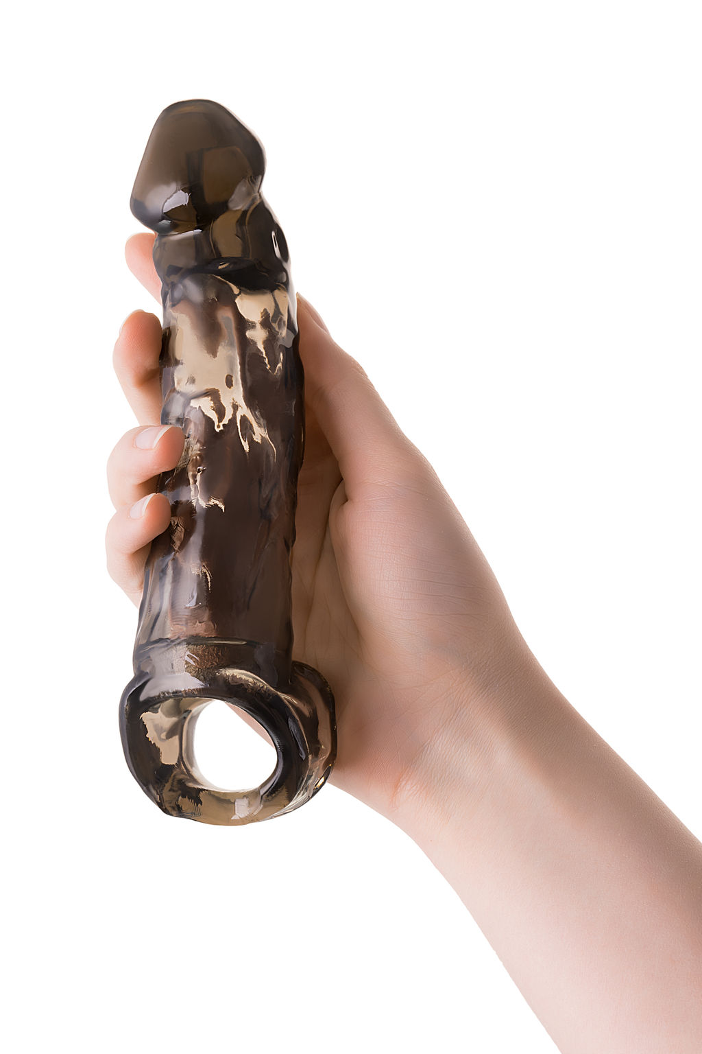 Насадка Toyfa XLover, для увеличения размера, TPE, черная, 19.5 см