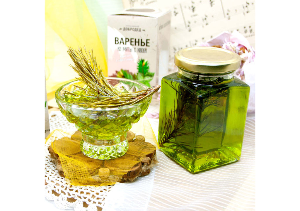 Варенье из Мяты с хвоей баночка 300г в коробочке с магнитиком