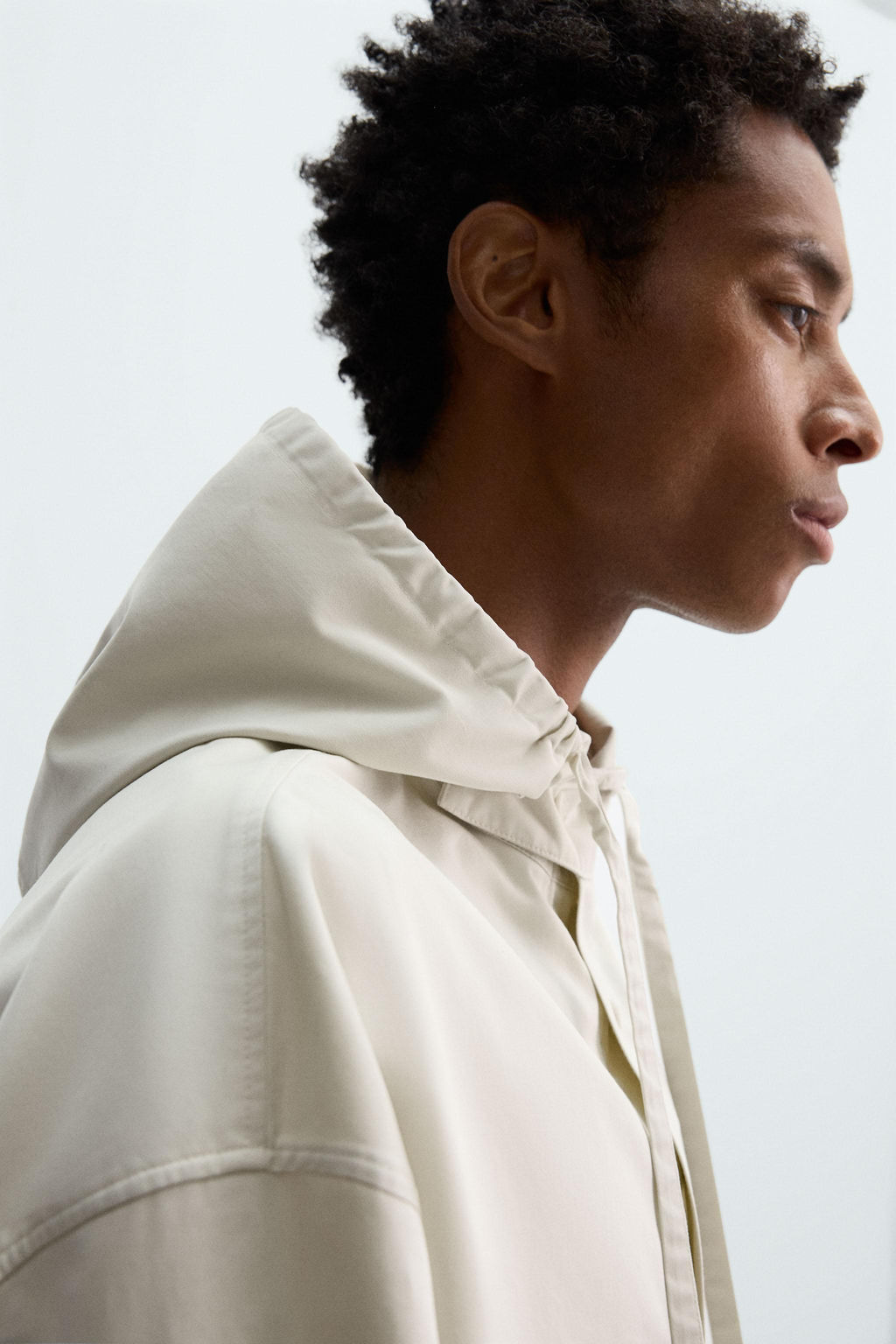 OVERSIZE FIT HOODED OVERSHIRT - Zara фото 6