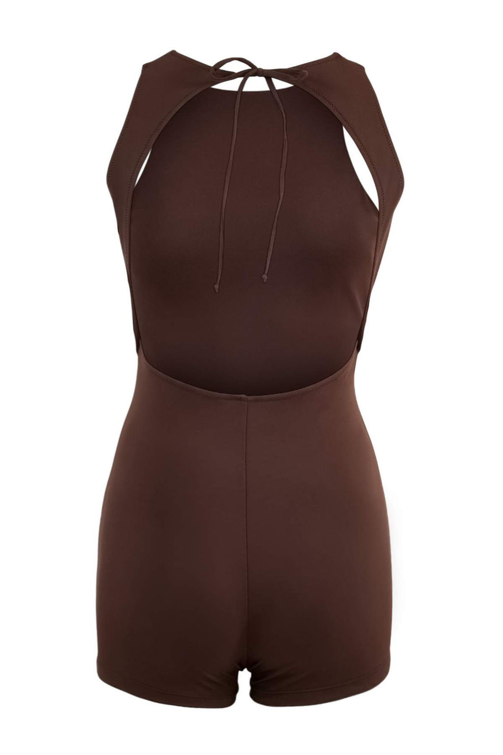 Kahverengi Sorfcu Kapl? S?rt Detayl? Regular Sort Mayo TBESS25MA00006