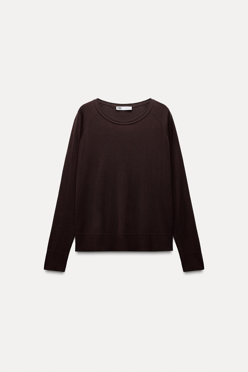 BASIC FINE KNIT SWEATER - Zara фото 38