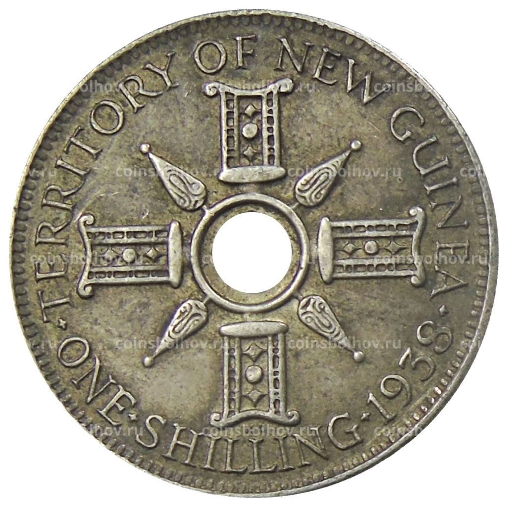 1 шиллинг 1938 года Британская Новая Гвинея