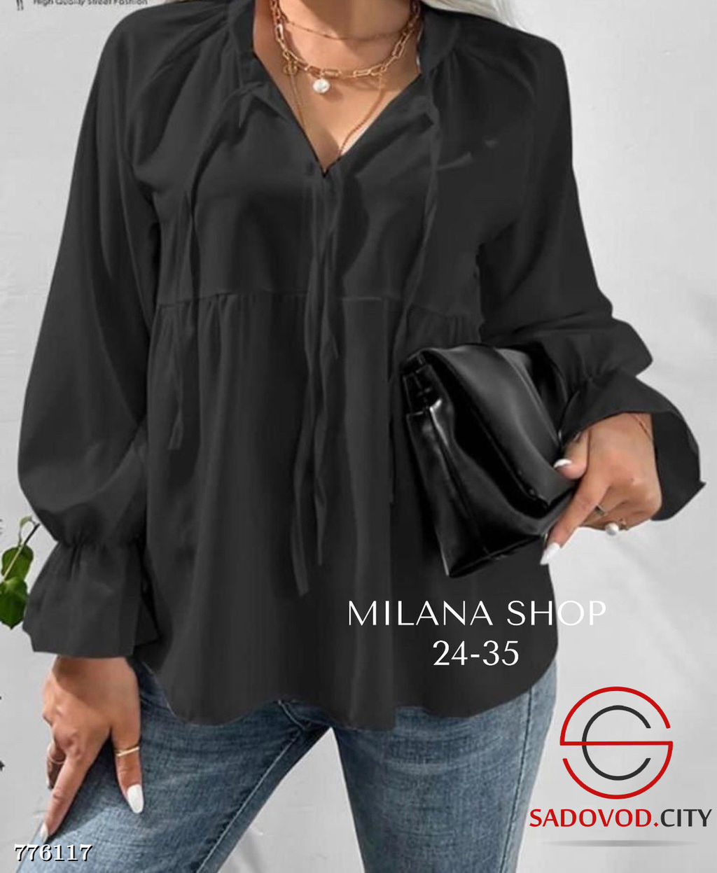 Блузка женская оверсайз - Zum ming фото 3