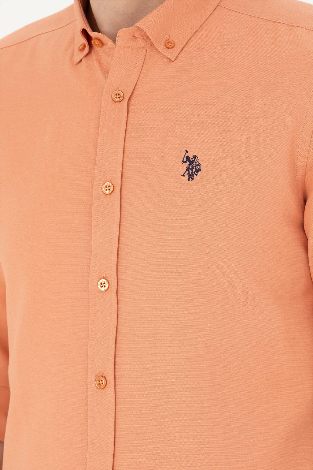 Мужская базовая рубашка с длинным рукавом Brick Brick - U.s. polo assn фото 7