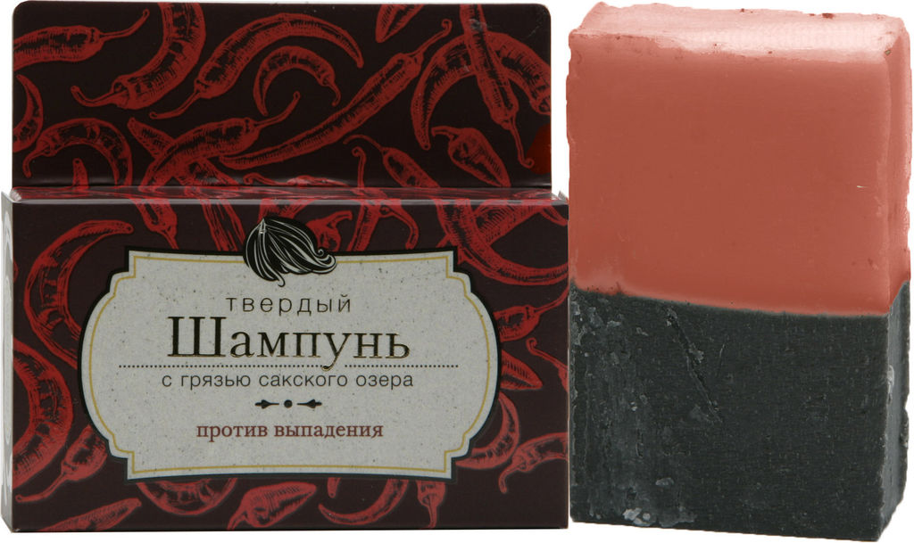 Твердый шампунь с грязью Сакского озера от Выпадения
