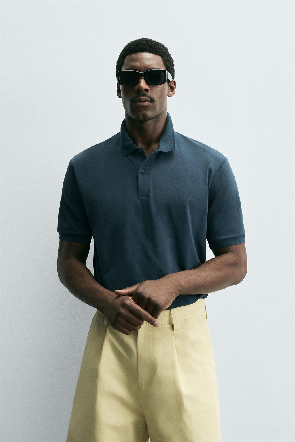 TEXTURED PIQU_ POLO SHIRT - Zara фото 2