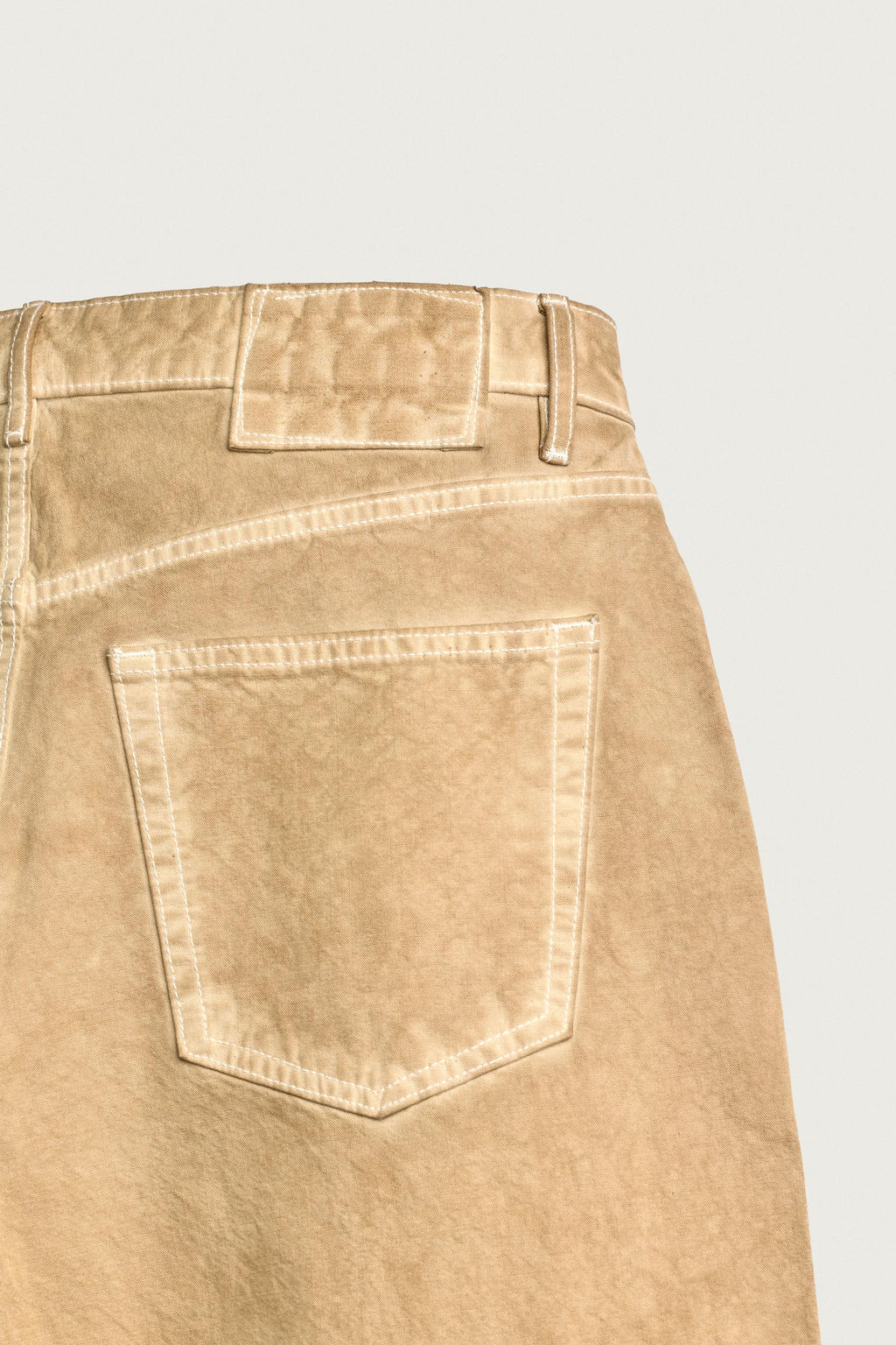 JEANS LOOSE FIT LAVADO IRREGULAR / Ocre - Zara фото 10