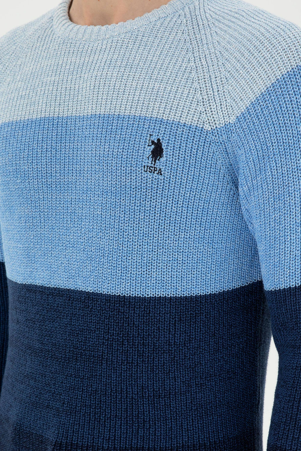 Мужской темно-синий свитер - U.s. polo assn фото 7