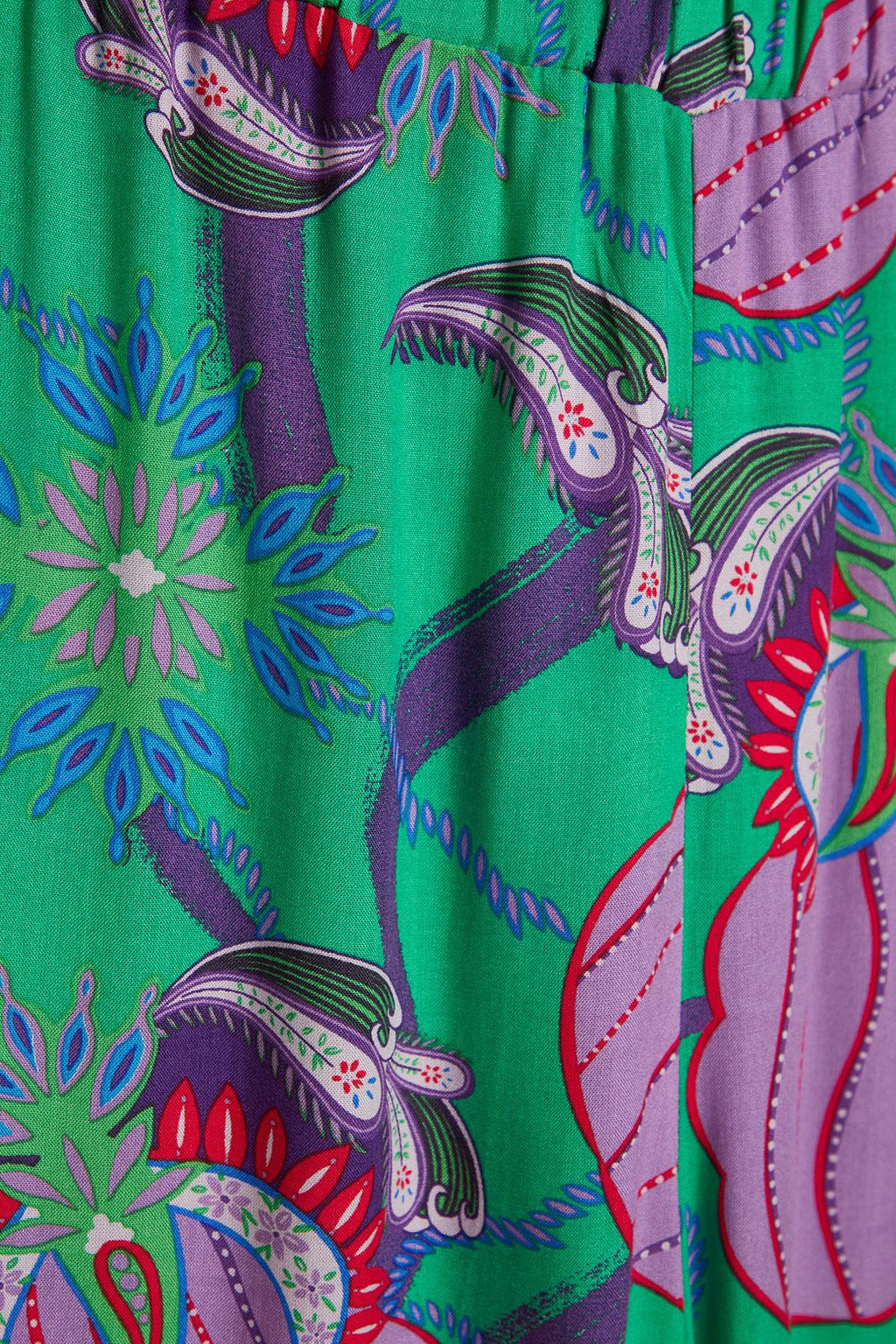 TRENDYOLMILLA Etnik Desenli Dokuma Plaj Pantolon TBESS24PL00018  фото 9