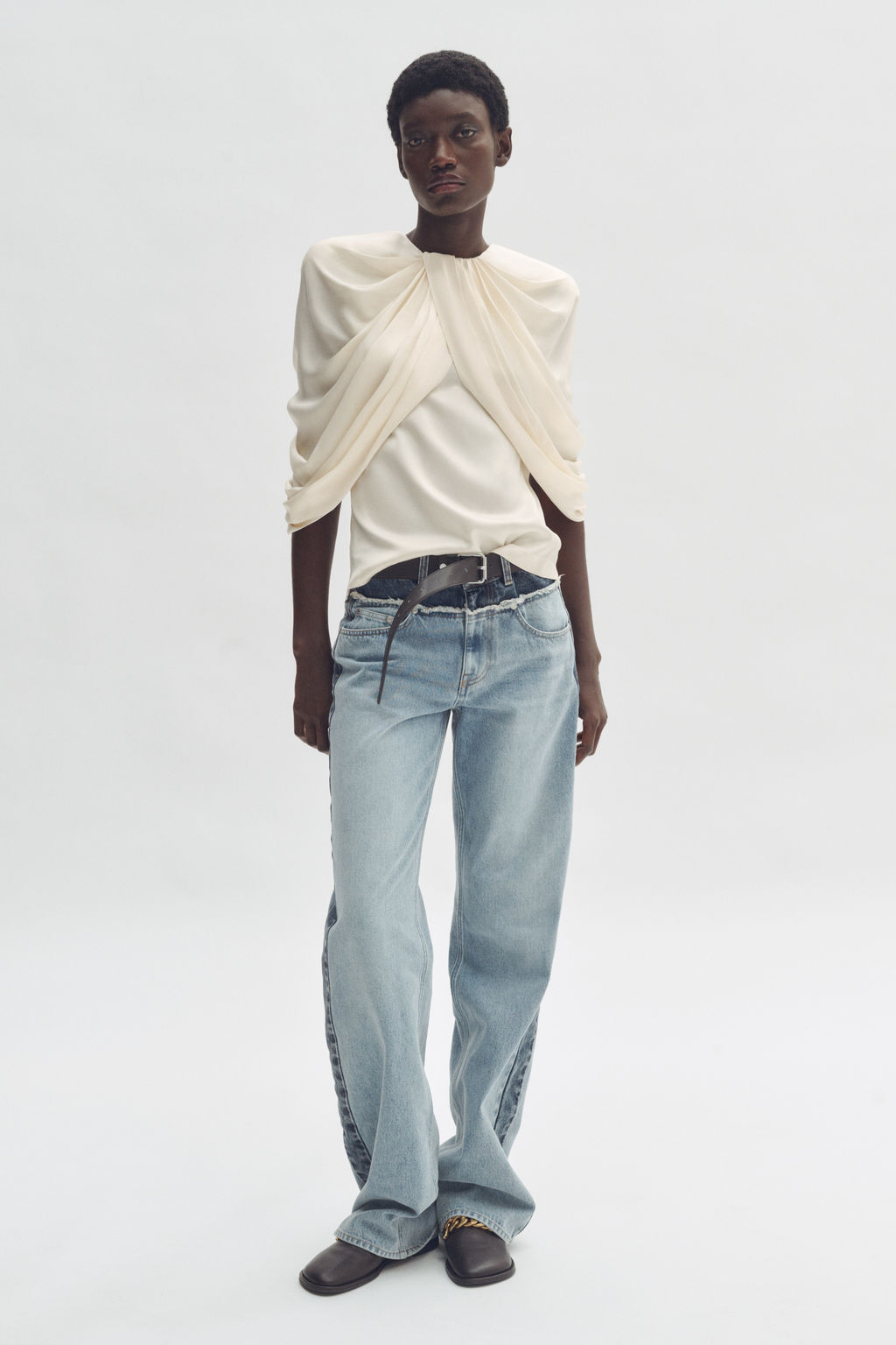 Top drapeado de sat?n - H&m фото 2