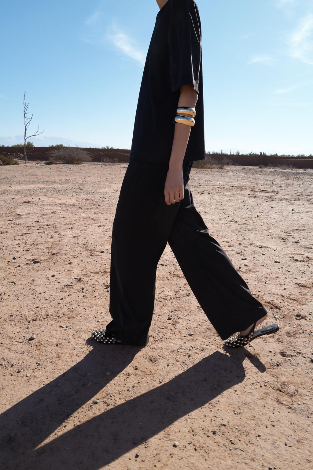 FAUX SUEDE TROUSERS - Zara фото 5