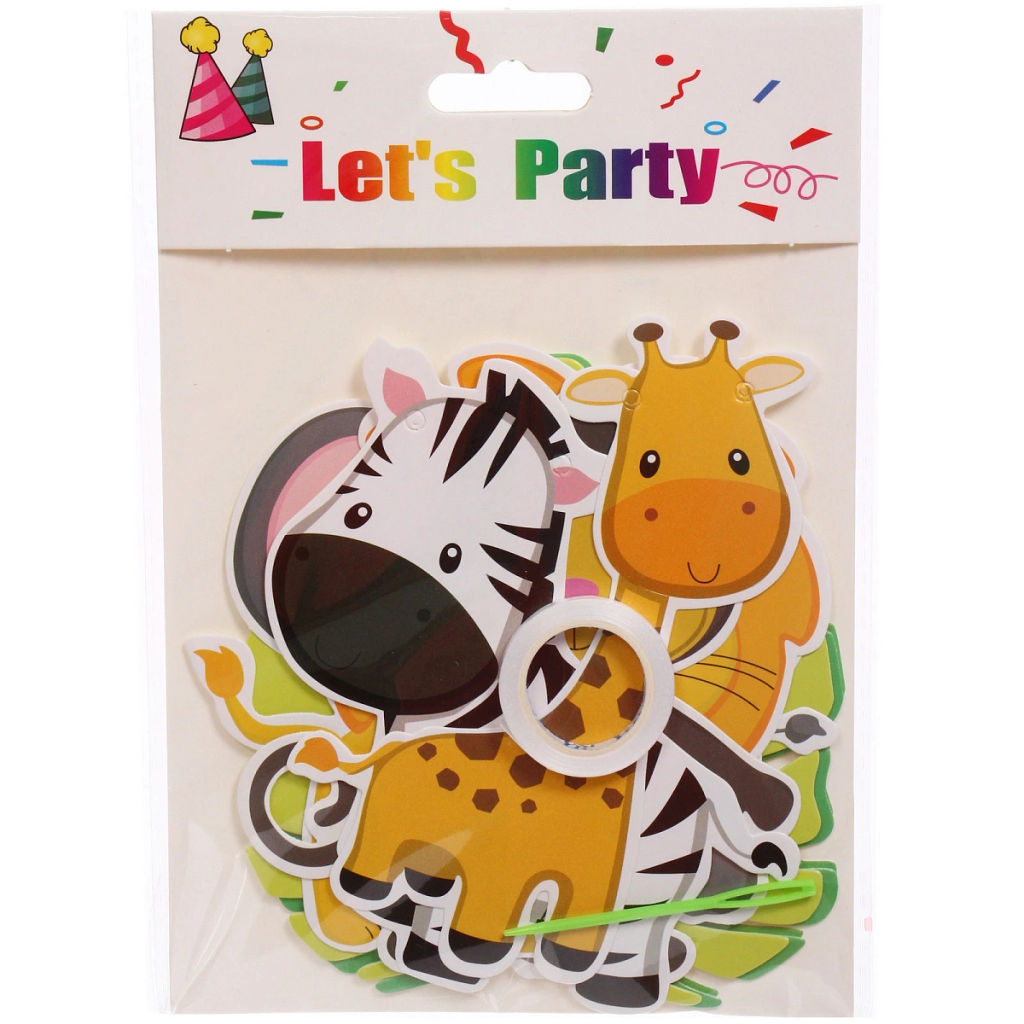 Растяжка "Весёлый зоопарк" 14 x12.5 см