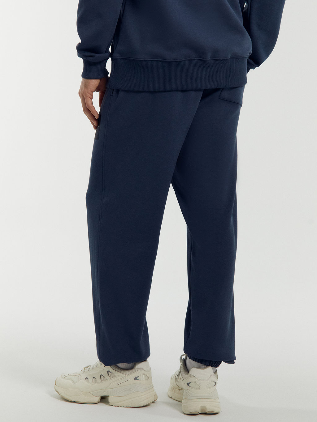 Брюки мужские синие с печатью