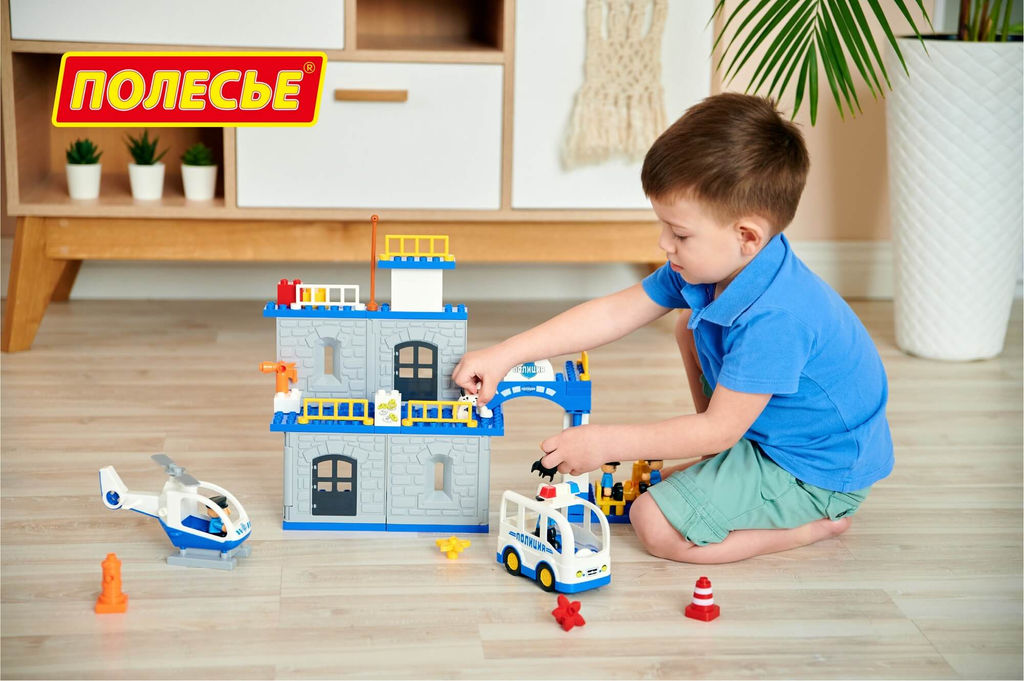 Конструктор Макси - Полицейский участок (94 элемента) (в коробке) - Полесье фото 7