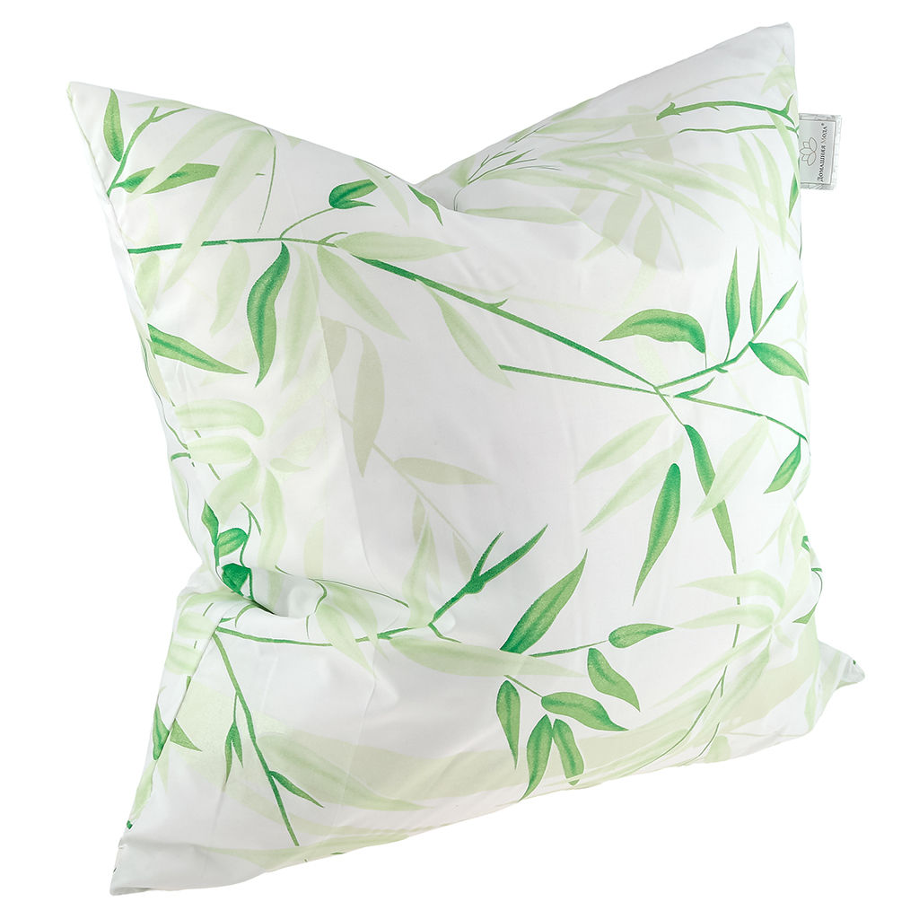 Подушка для сна 60х60см "Бамбук", "Оптима" силиконизированное волокно высшего сорта, полиэстер 100%, вес 0,8кг, чехол - тик 90г/м2, несъемный, внутренний чехол нетканное полотно (полиэстер 100%), упаковка п/э пресс, "Домашняя мода" (Россия)