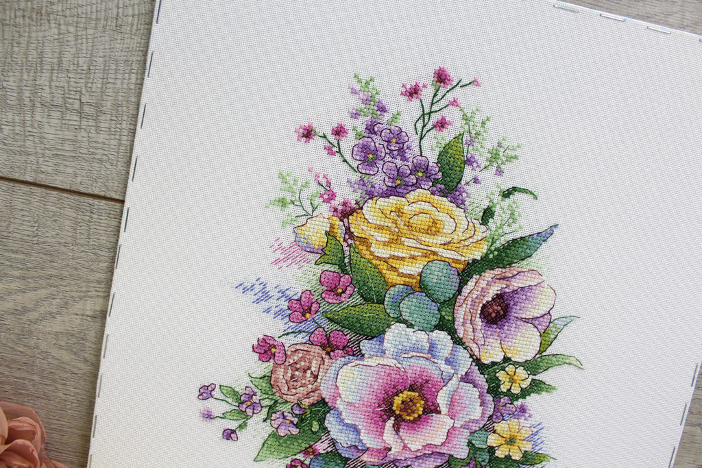 Набор для вышивания М.П.Студия А-040 Лиловая весна СК/Распродажа 25 х 20 см