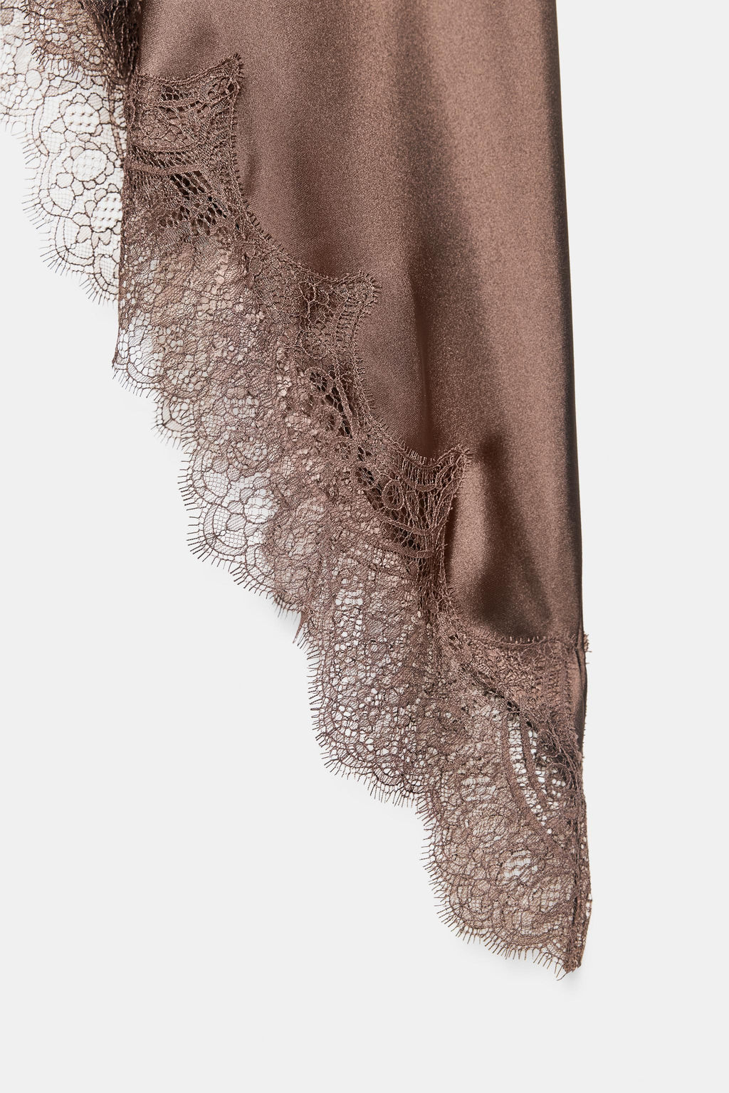 SATIN LACE DRESS - Zara фото 12