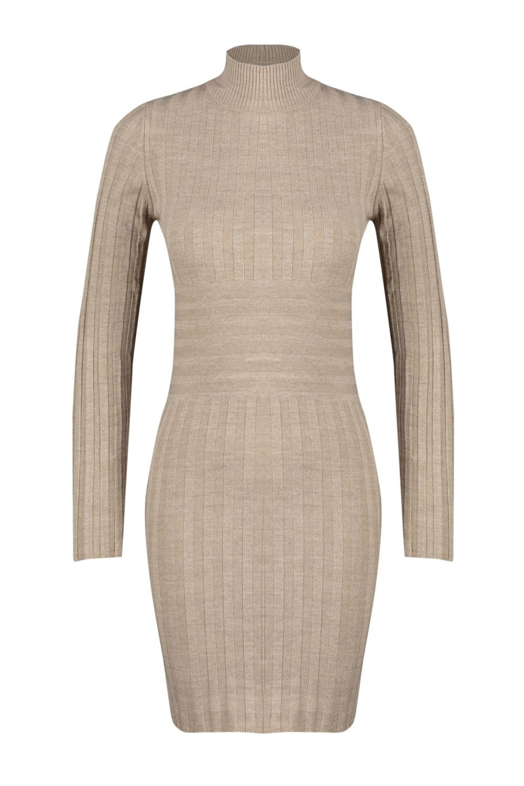 Vizon Mini Triko Dik Yaka Elbise TWOAW22EL0021 - Trendyolmilla фото 6