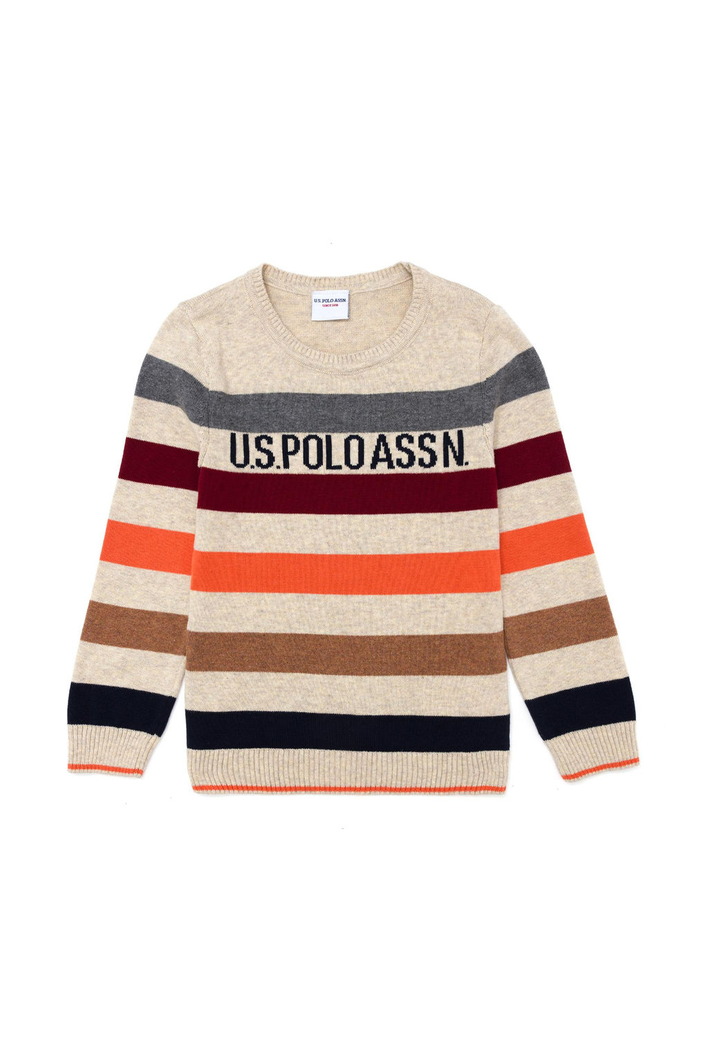 Свитер U.S. Polo Assn для мальчиков из хлопка меланж  фото 10