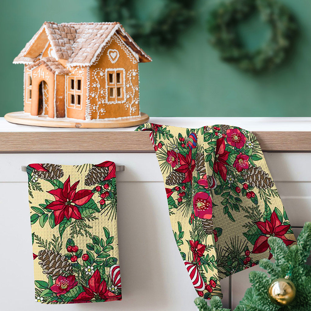 Фрегренс, бежевый Полотенце вафельное 50х60см, плотность 165г/м2, хлопок 100%, Домашняя мода (Россия)  фото 5