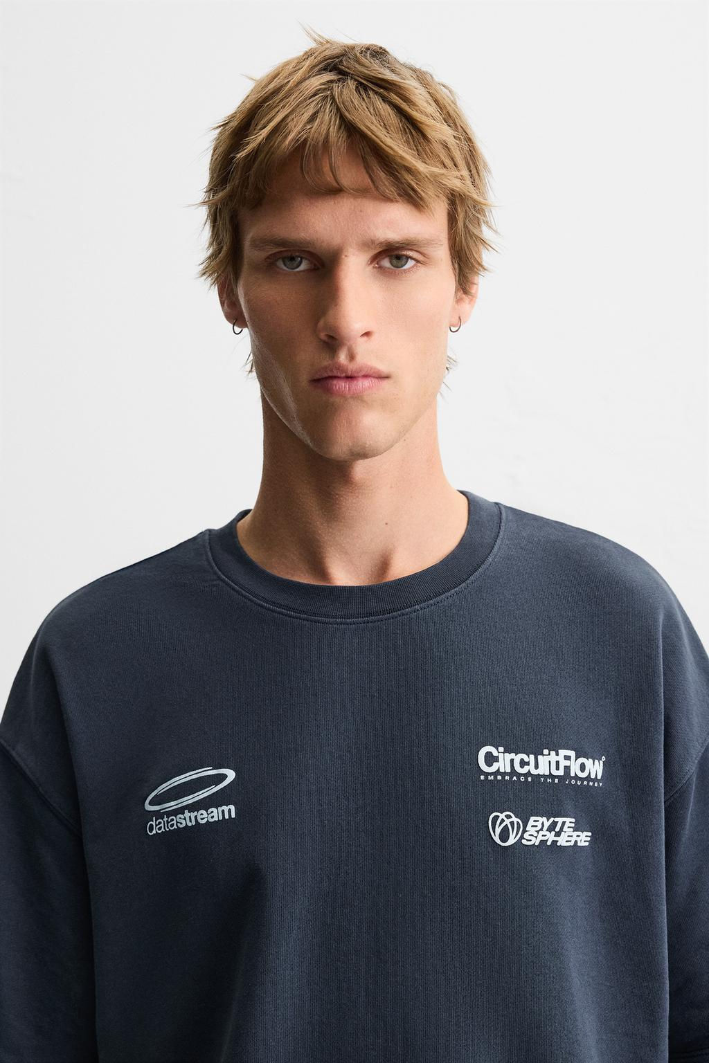 GRAPHIC PRINT SWEATSHIRT - Zara фото 6