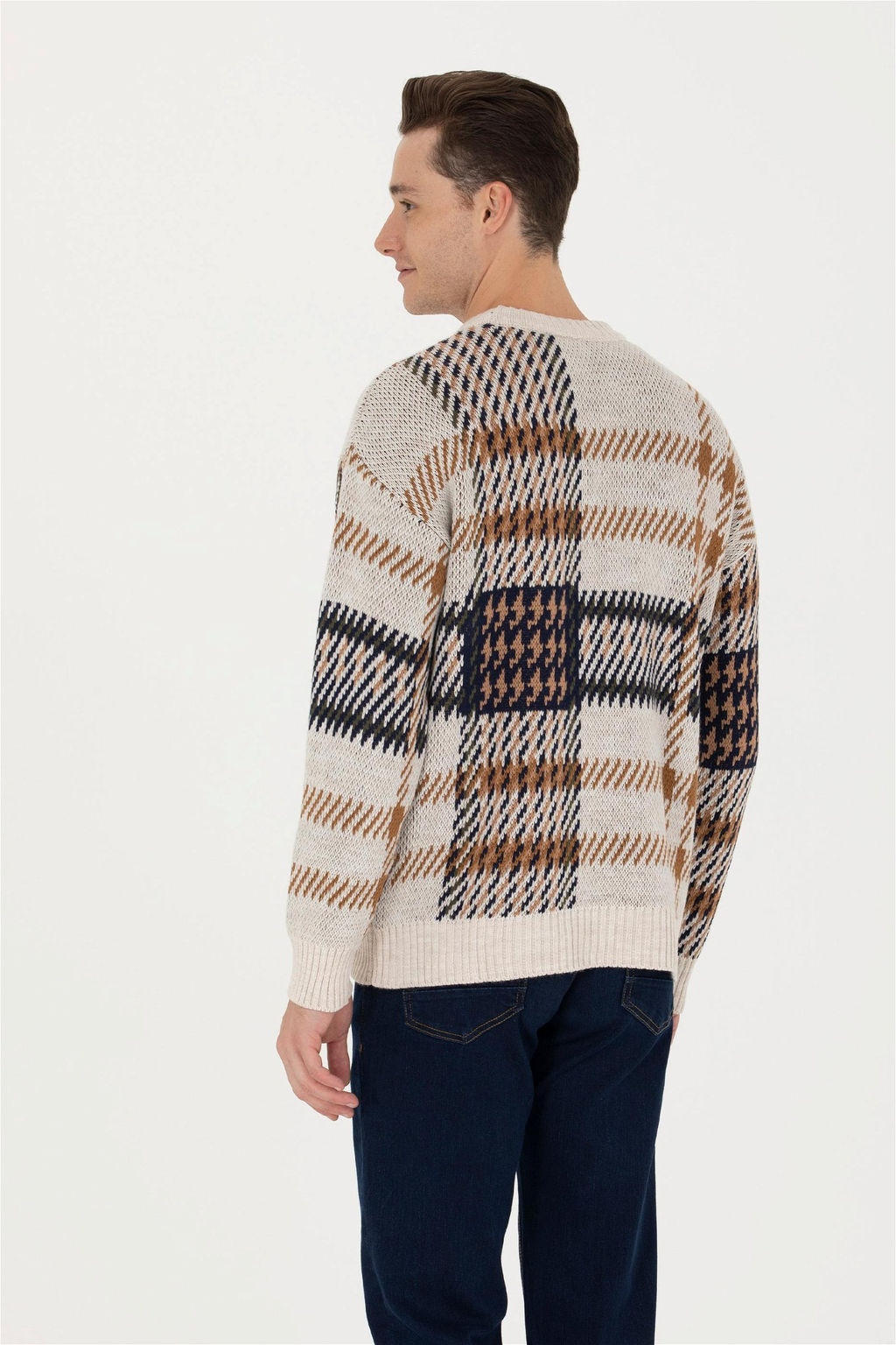 U. S. Polo Assn / Мужской свитер из каменного меланжа - U.s. polo assn фото 5