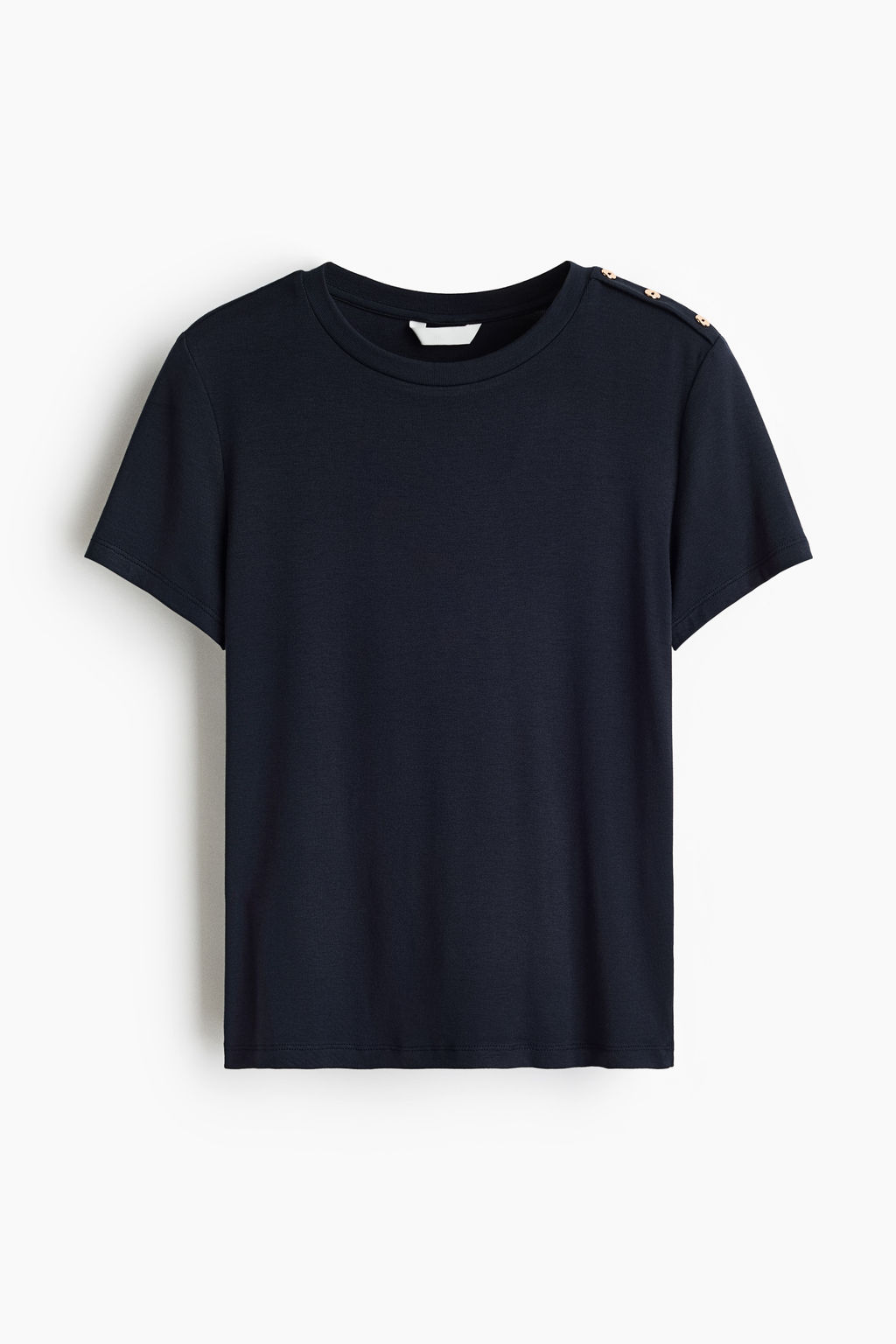 Camiseta de viscosa con botones decorativos - H&m фото 2