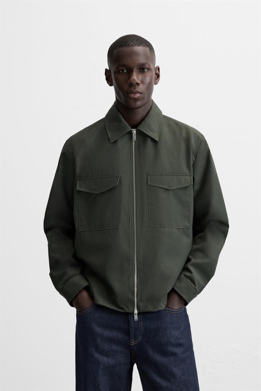 PADDED REGULAR FIT OVERSHIRT - Zara фото 2