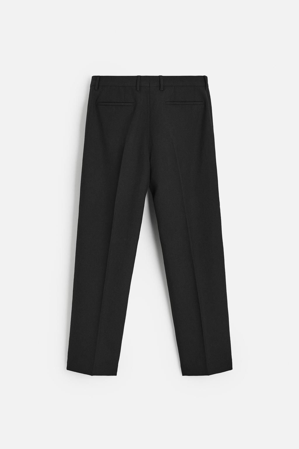 REGULAR FIT WOOL TROUSERS - Zara фото 15