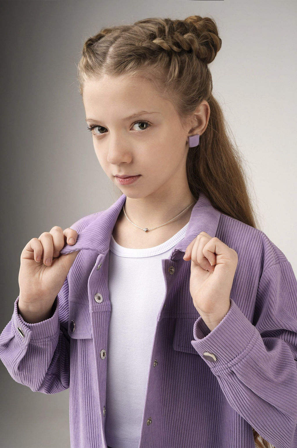 Вельветовый костюм для девочки Happyfox