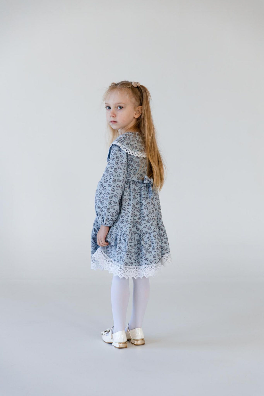 Х232 платье для девочки Есения голубой