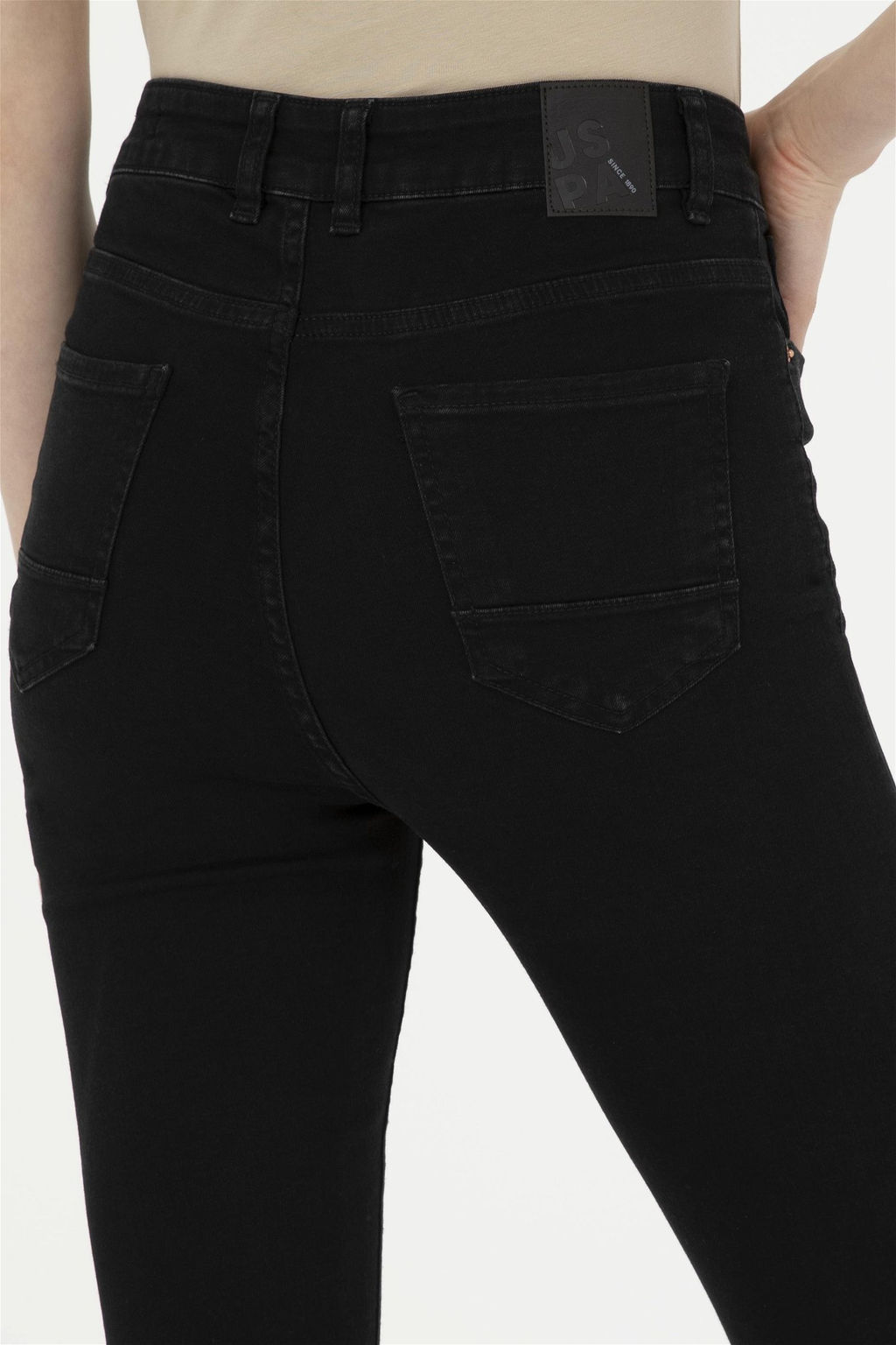 Джинсы женские U.S. Polo Assn черные хлопок с эластаном  фото 7