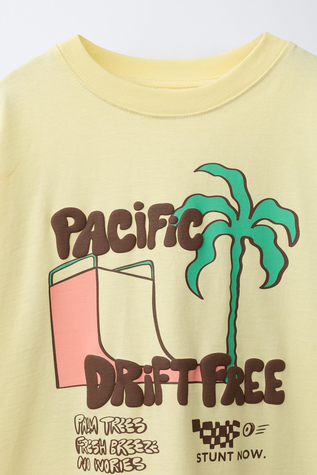 CAMISETA ESTAMPADO RELIEVE / Amarillo - Zara фото 3