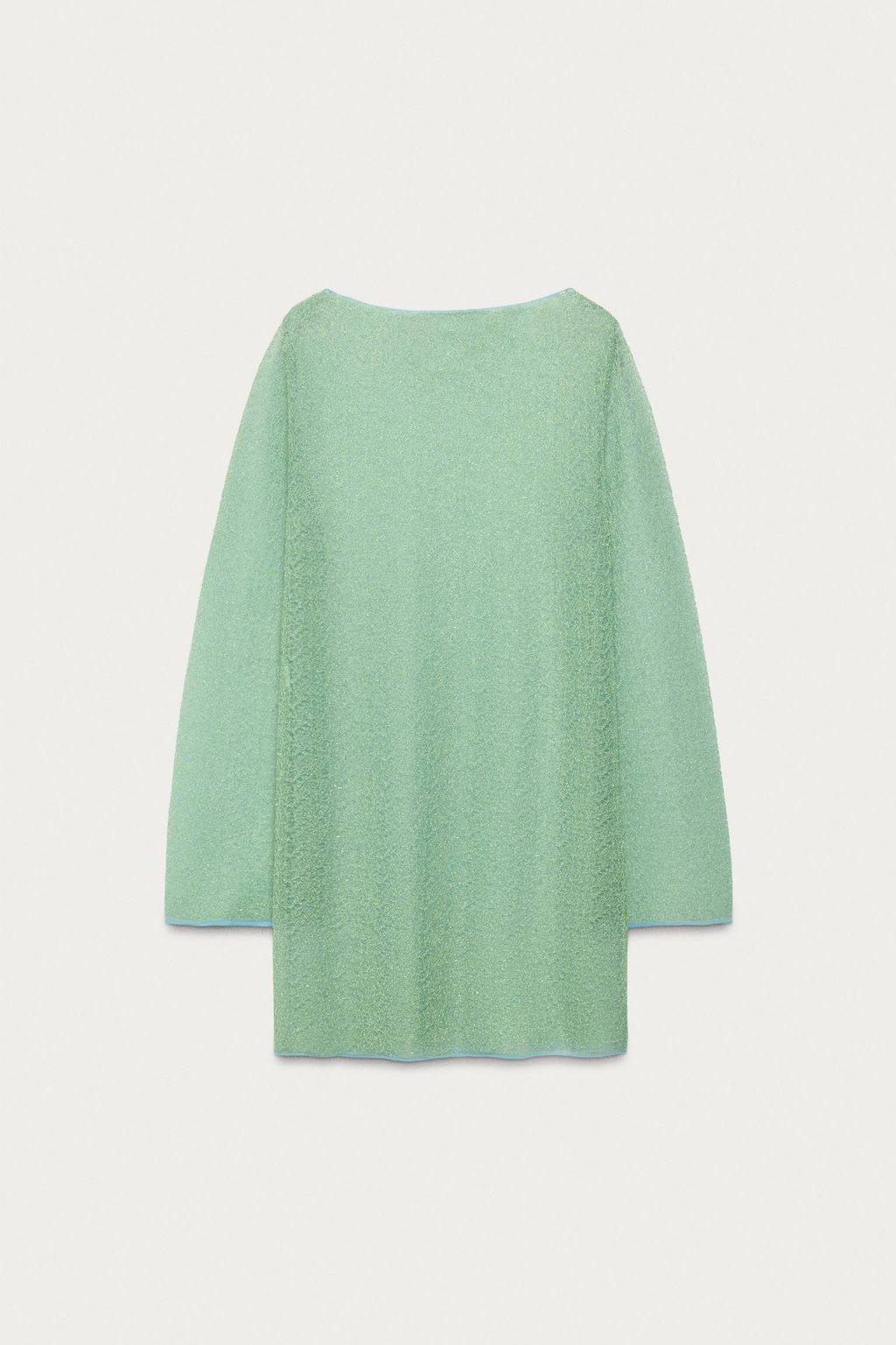 VESTIDO SEMITRANSPARENTE PUNTO MARISA BERENSON X ZARA / Verde agua фото 2