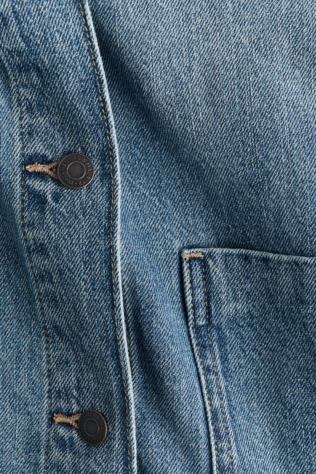 Chaqueta denim con cintur?n de anudar - H&m фото 5
