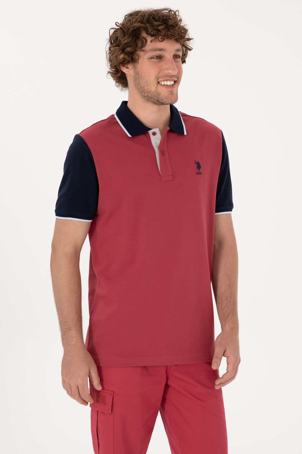 Erkek Regular Fit Polo Yaka Vi_ne Ti__rt Sepette S_rpriz _ndirim - U.s. polo assn фото 3