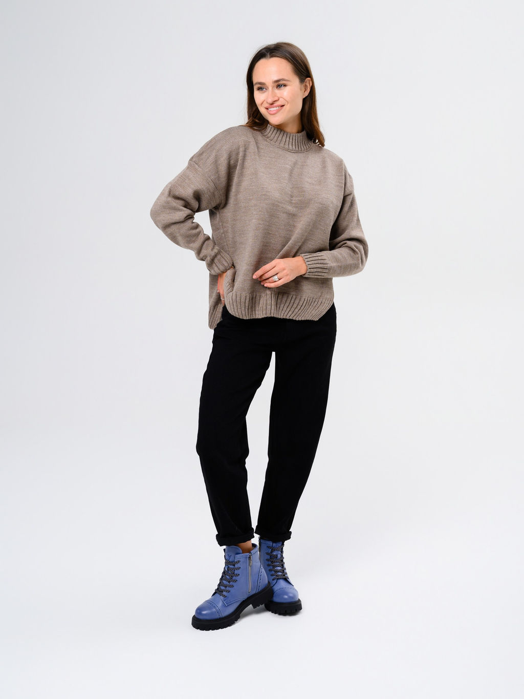 Ботинки EDART 319.taskana bl. Вакса джинс/байка - Ed'art фото 3