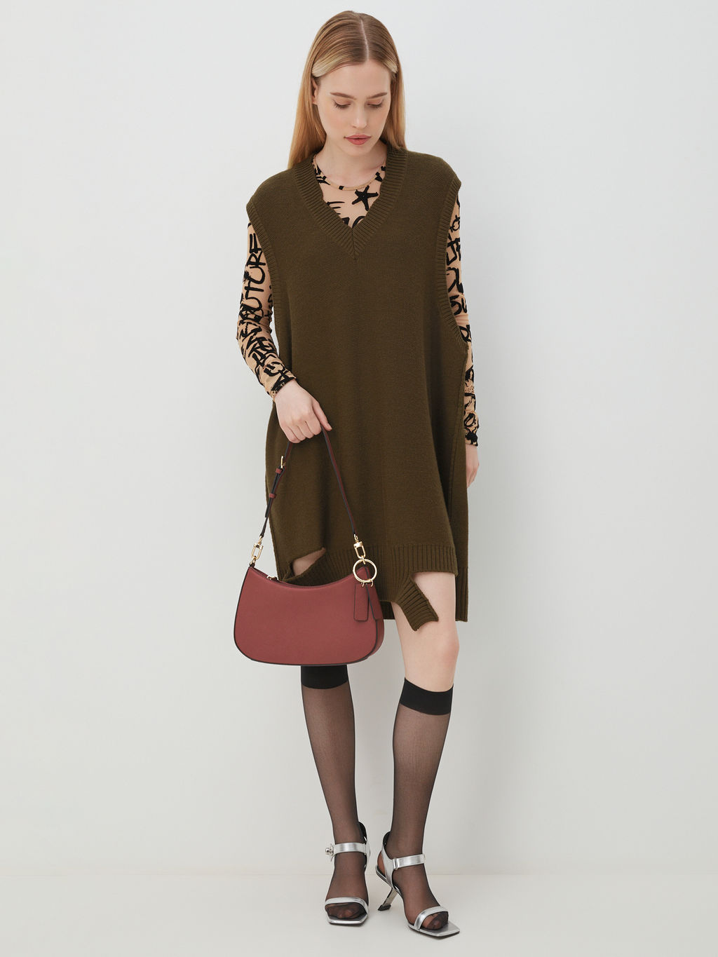 Женская сумка на плечо TENDANCE Артикул 4089951, вишневый  фото 7