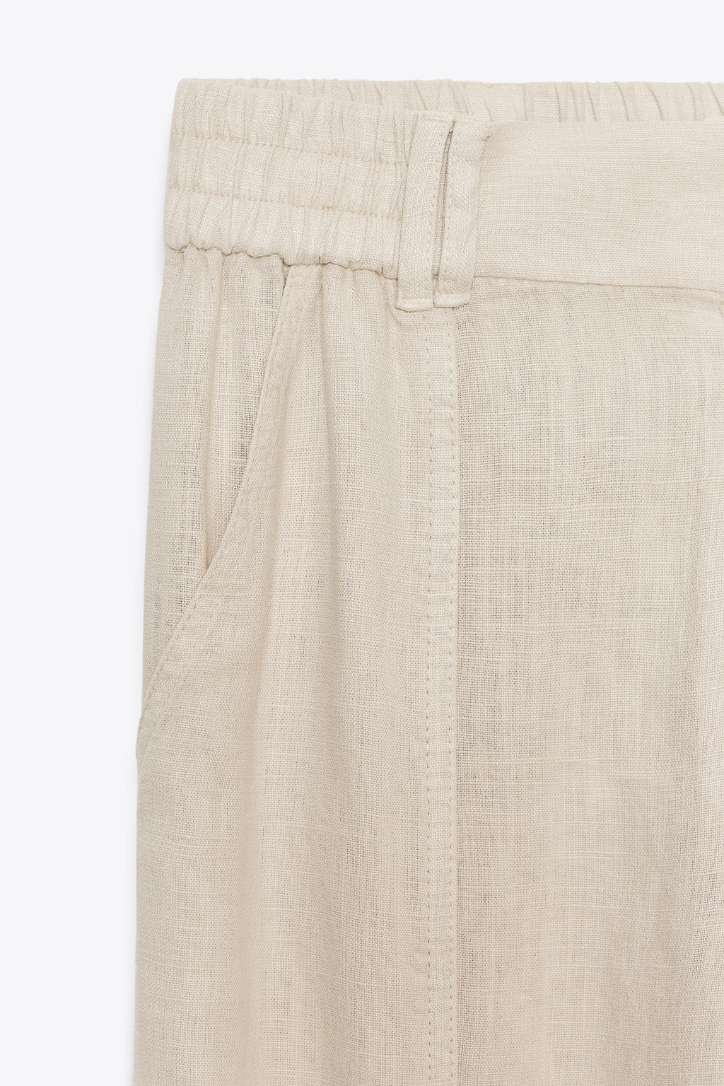 LINEN BLEND JOGGER TROUSERS - Zara фото 14