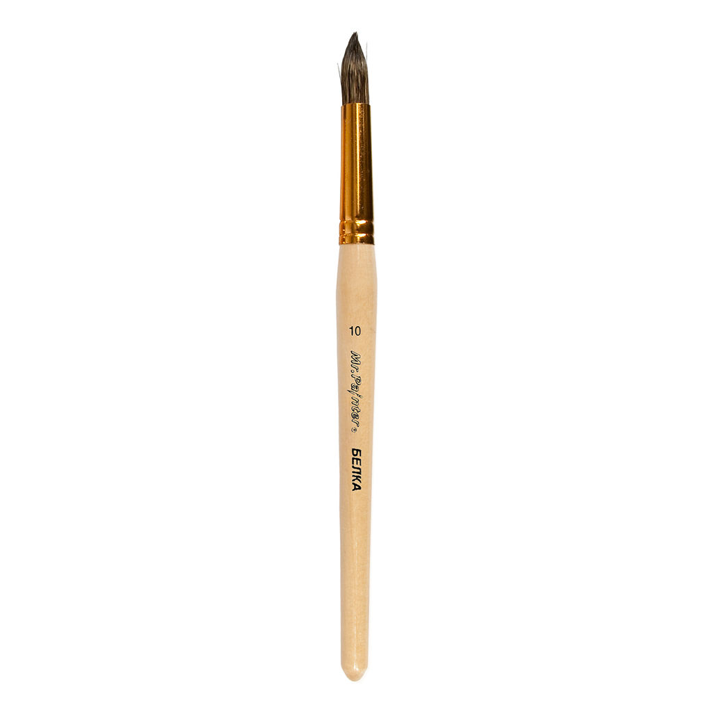 Кисть белка Mr.Painter SQR 301-10 круглая 5 шт короткая ручка №10