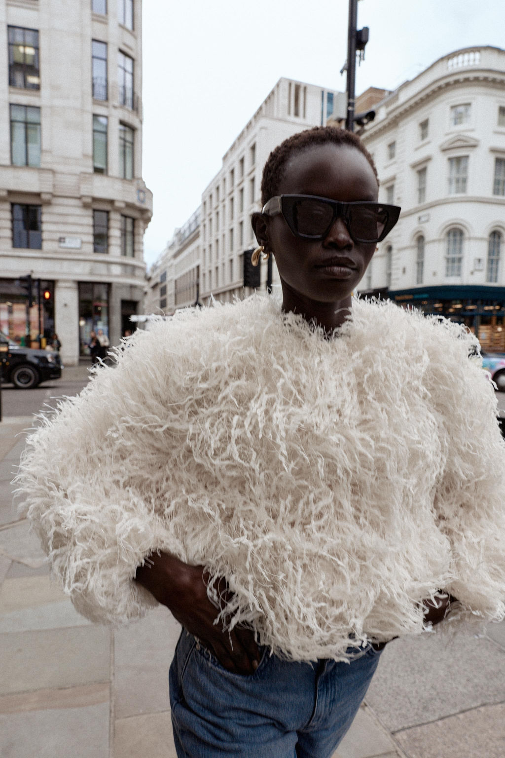 FEATHER FRINGE METALLIC THREAD JACKET - Zara фото 11