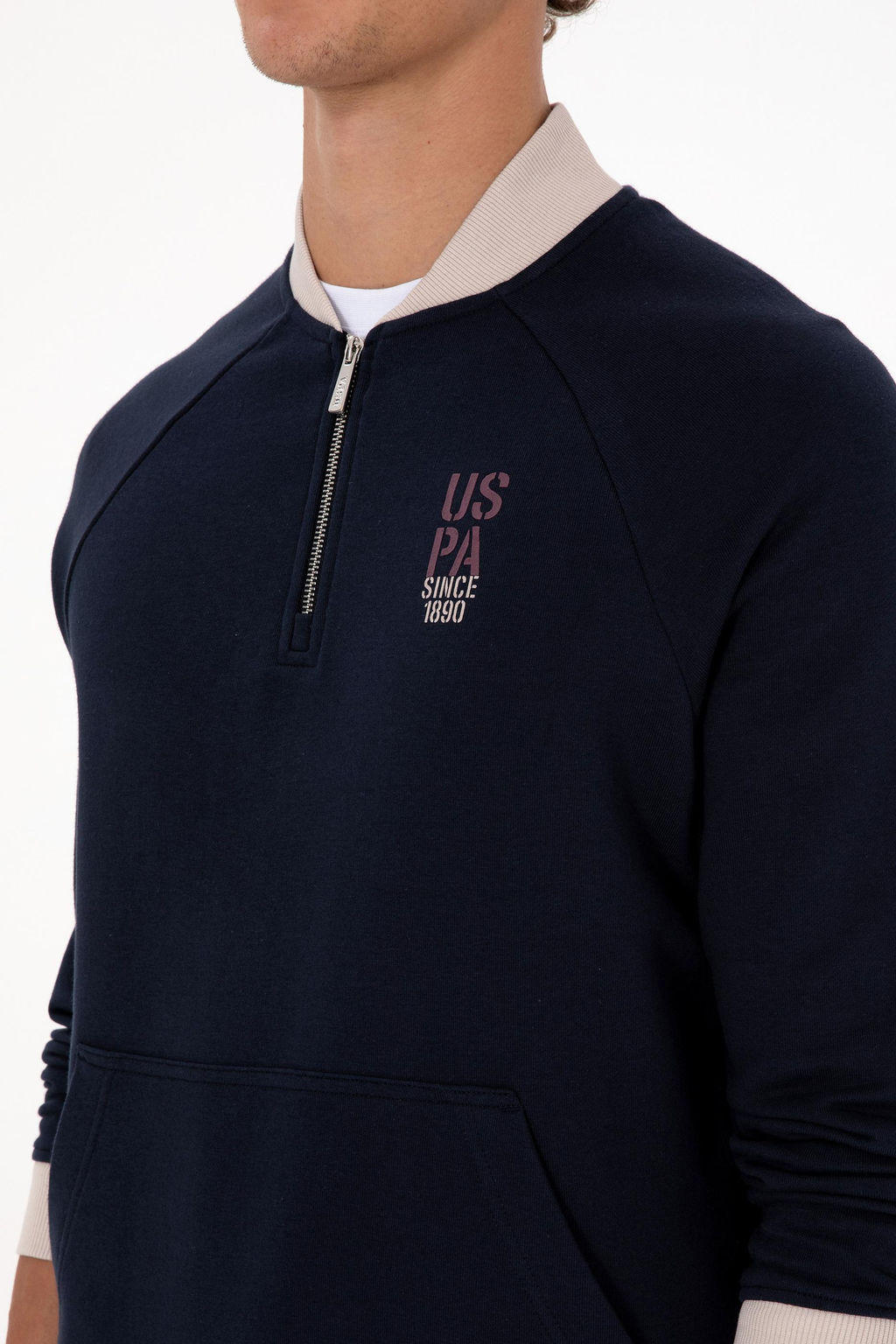 Erkek Lacivert Sweatshirt Sepette S_rpriz _ndirim